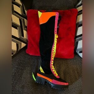 Colorful Knee-High Women's Boots